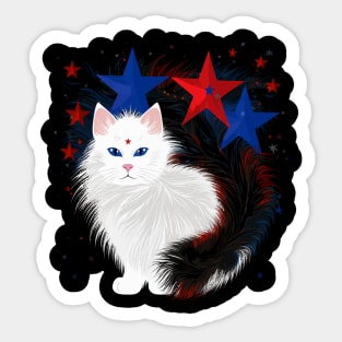 Patriotic Turkish Angora Sticker